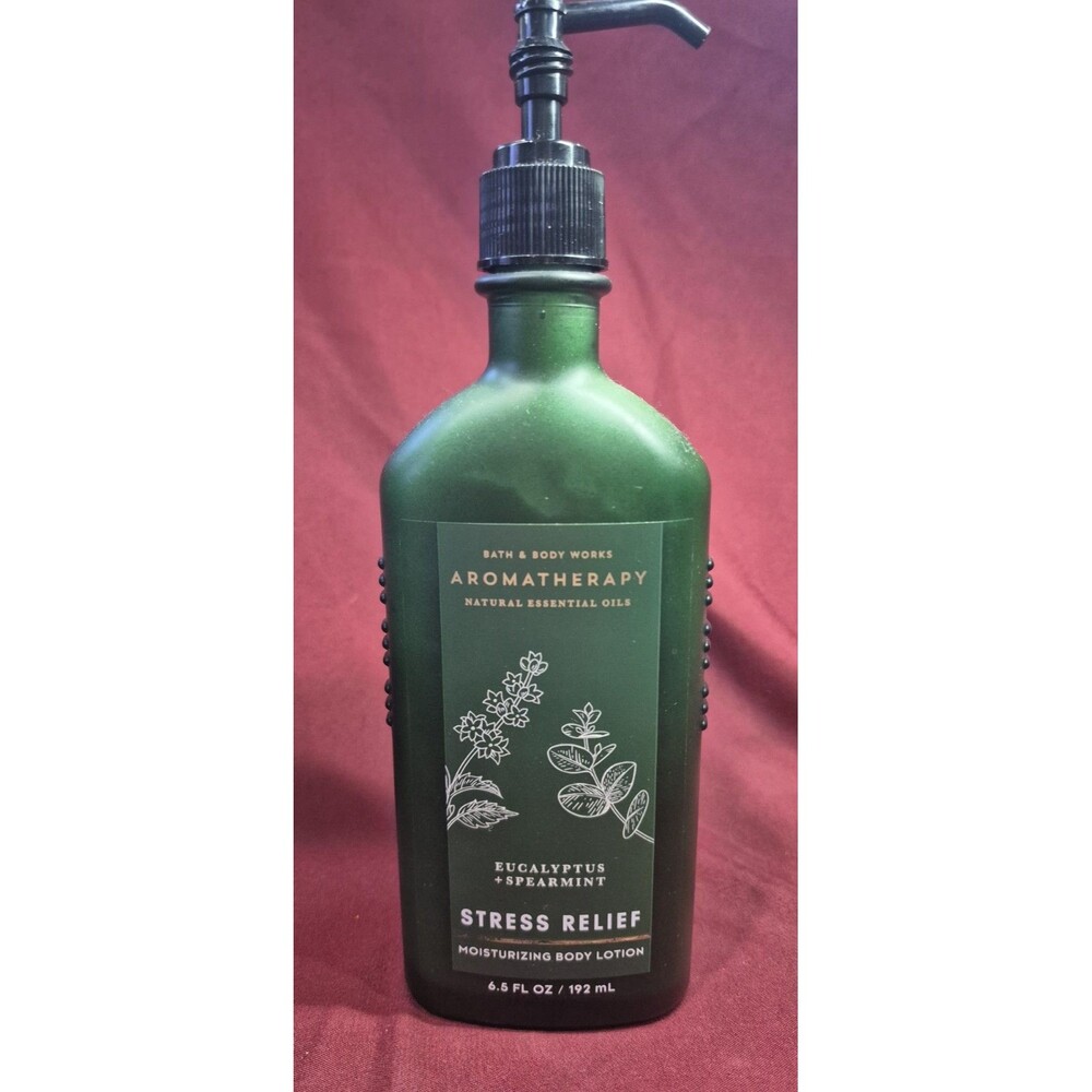 New Bath & Body Works Aromatherapy STRESS RELIEF Eucalyptus Spearmint Lotion 6.5